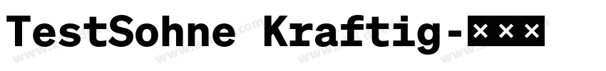 TestSohne Kraftig字体转换